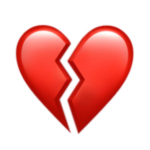 emoji coeur brisé
