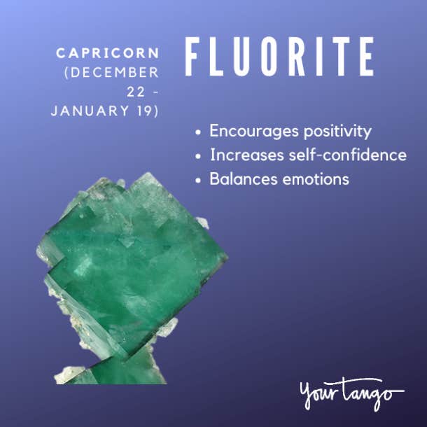 capricorn crystal fluorite
