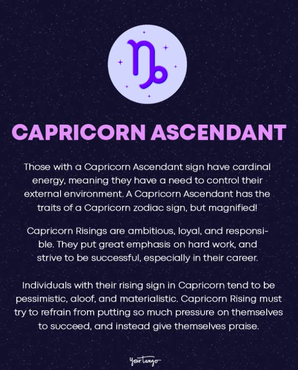 capricorn rising sign traits