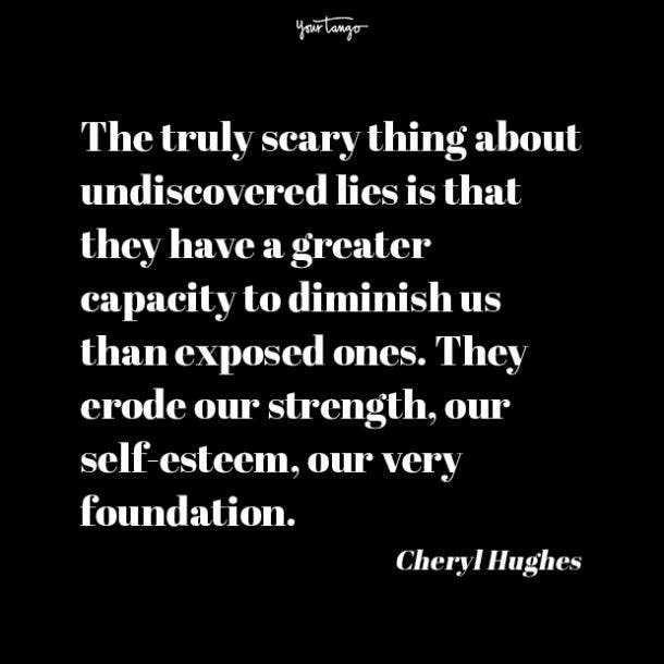 Cheryl Hughes cheating quotes 