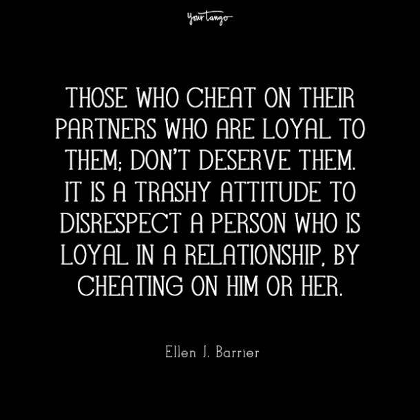 Ellen J. Barrier cheating quotes
