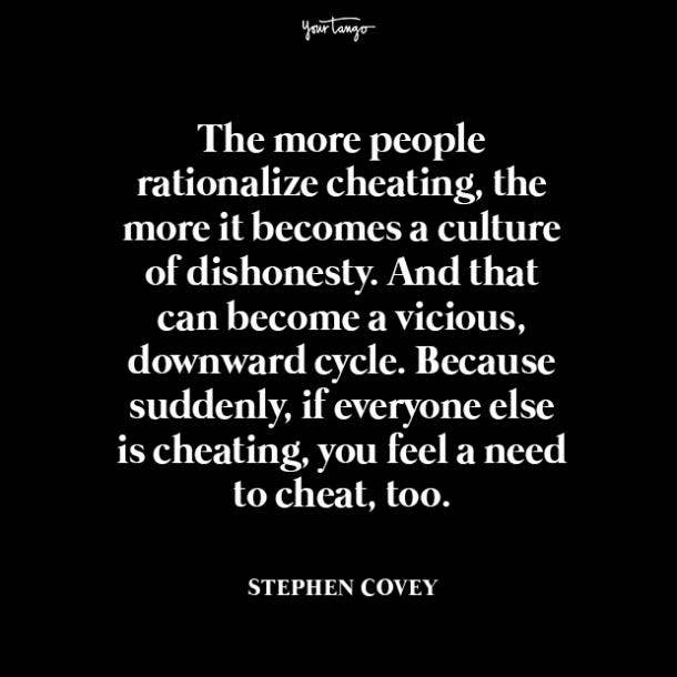 Stephen Covey cheating quotes