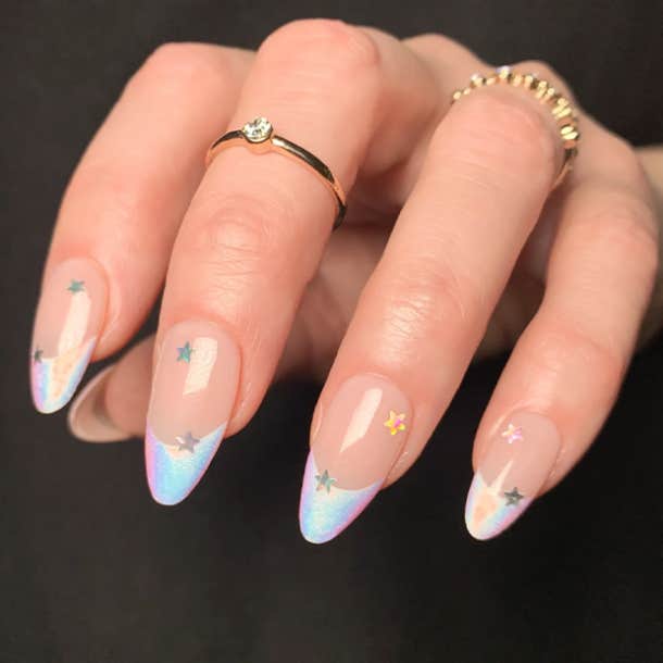 chrome nail ideas abstract