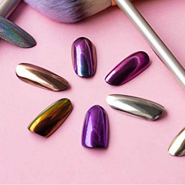 chrome nail ideas pastel nails