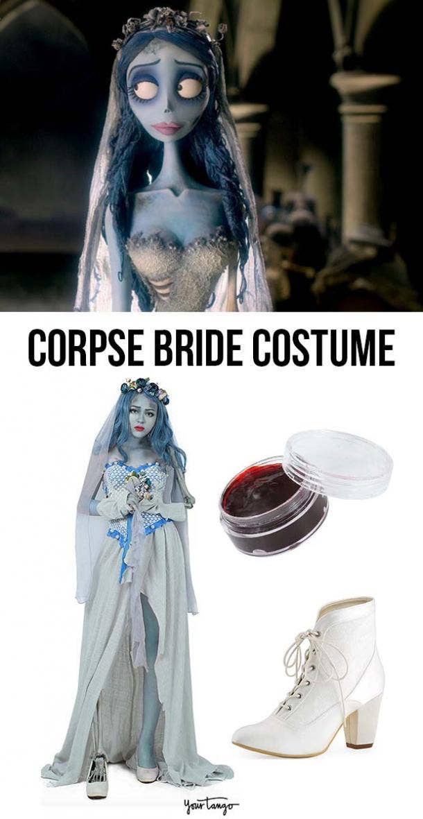 "Corpse Bride" Emily Tattered Wedding Dress Costume