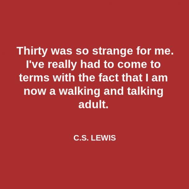 CS Lewis 30th birthday meme