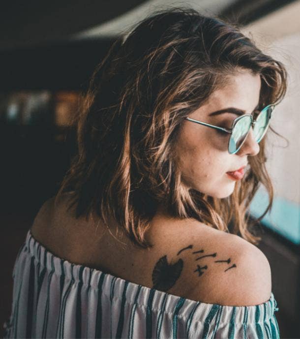 dandelion tattoo idea for women