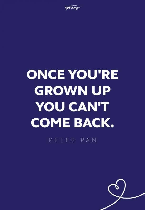 peter pan depression quote