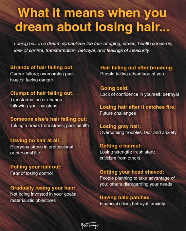 What It Means When You Dream About Your Hair Falling Out: 13  Interpretations | YourTango