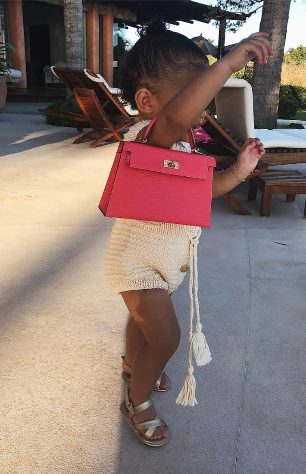 Kylie Jenner Got Stormi Webster a Mini Louis Vuitton-Covered Lamborghini  for Christmas