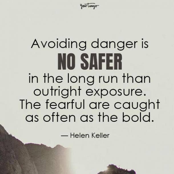 helen keller fear quotes