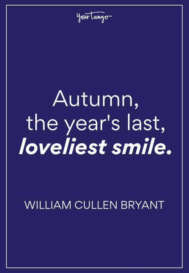 William Cullen Bryant Fall Quote