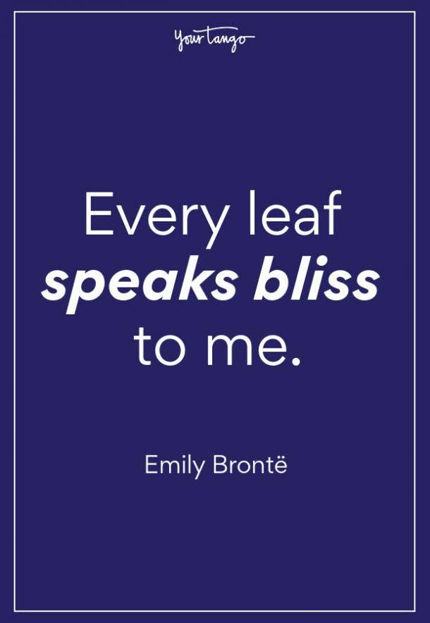 Emily Brontë Fall Quote