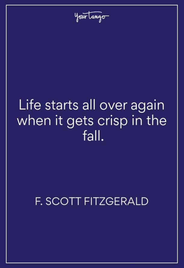 F Scott Fitzgerald Fall Quote