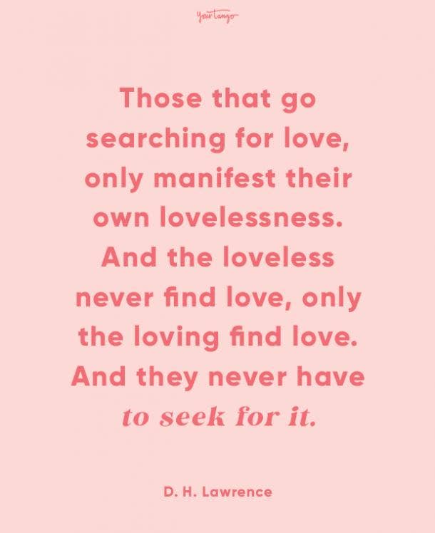 d h lawrence finding love quotes