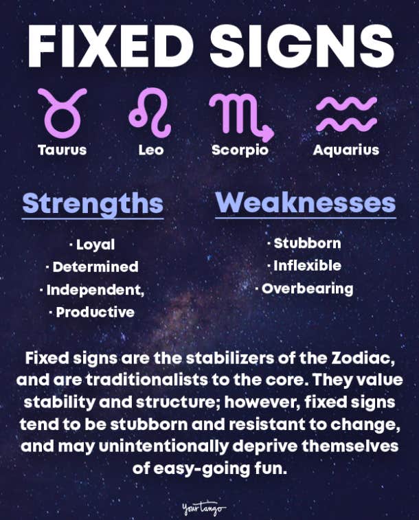 astrology fixed signs