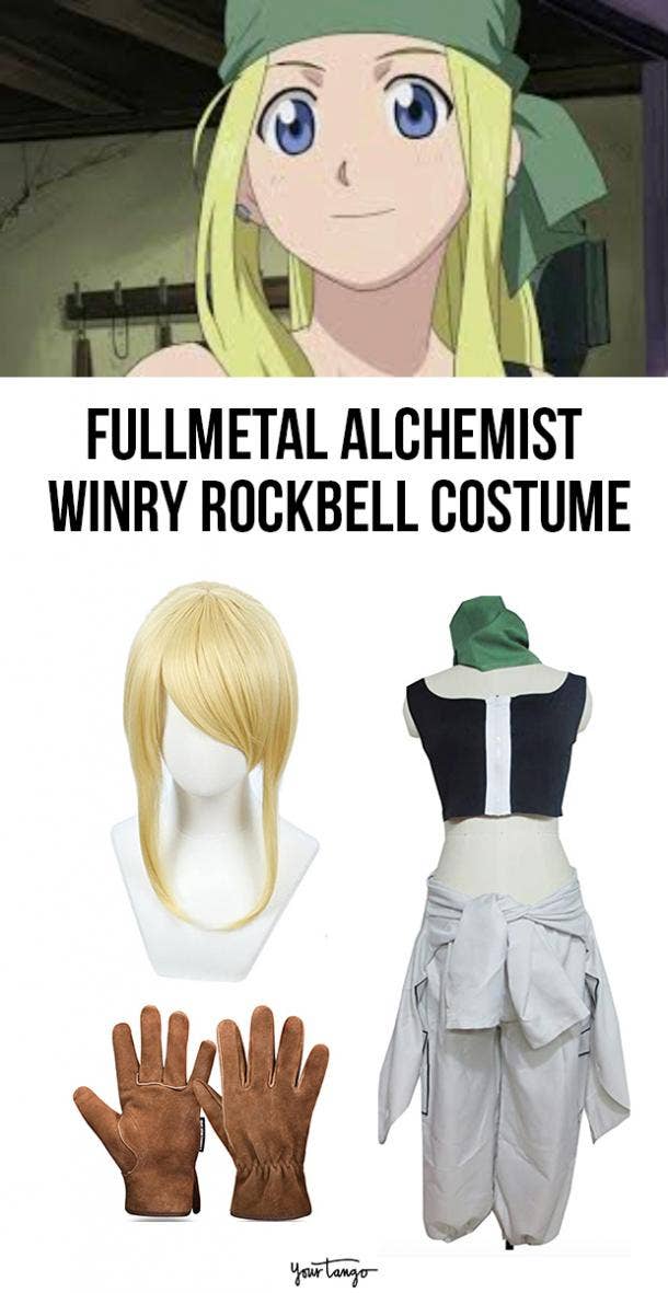 Winry Rockbell Fullmetal Alchemist Mechanic Halloween Costume 