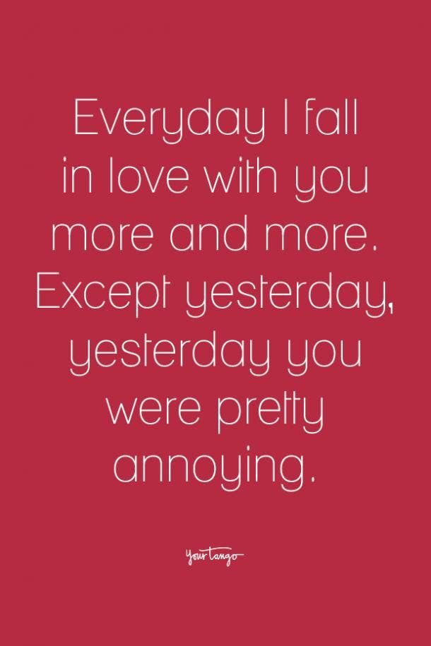 funny love quote for him