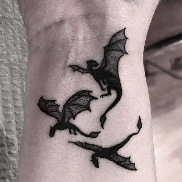 Game of Thrones dragon tattoo
