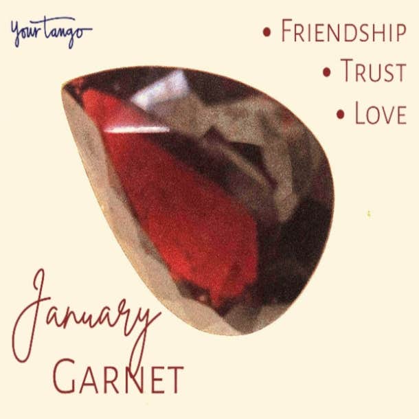 Garnet is the birthstone shop for what month