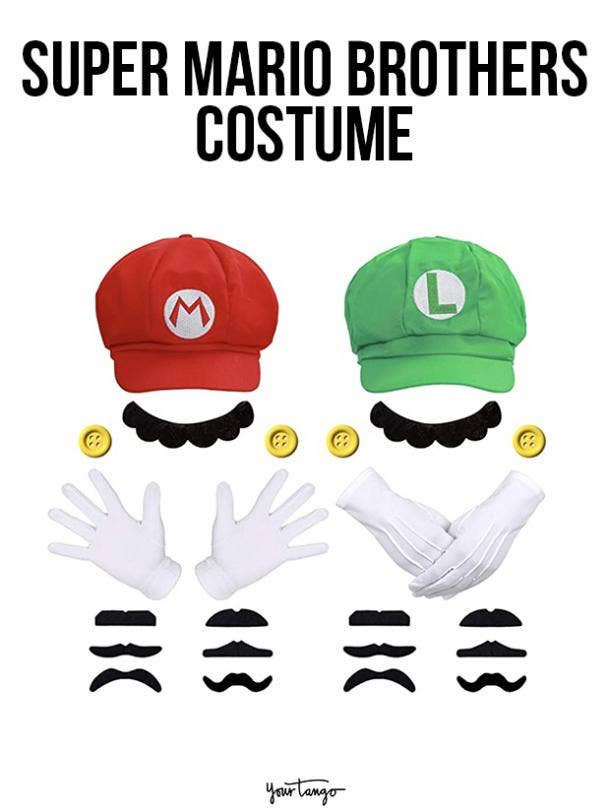 gay couple halloween costumes Mario and Luigi