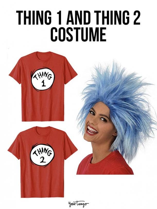 gay couple halloween costumes Thing 1 and Thing 2