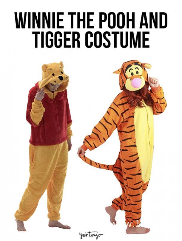 gay couple halloween costumes Winnie the Pooh and Tigger