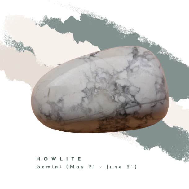 howlite gemini crystal