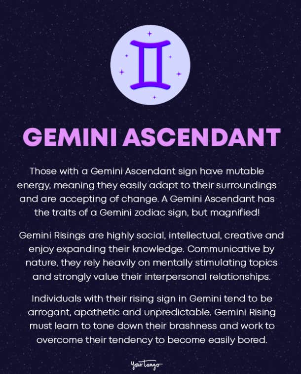 gemini rising ascendant sign traits