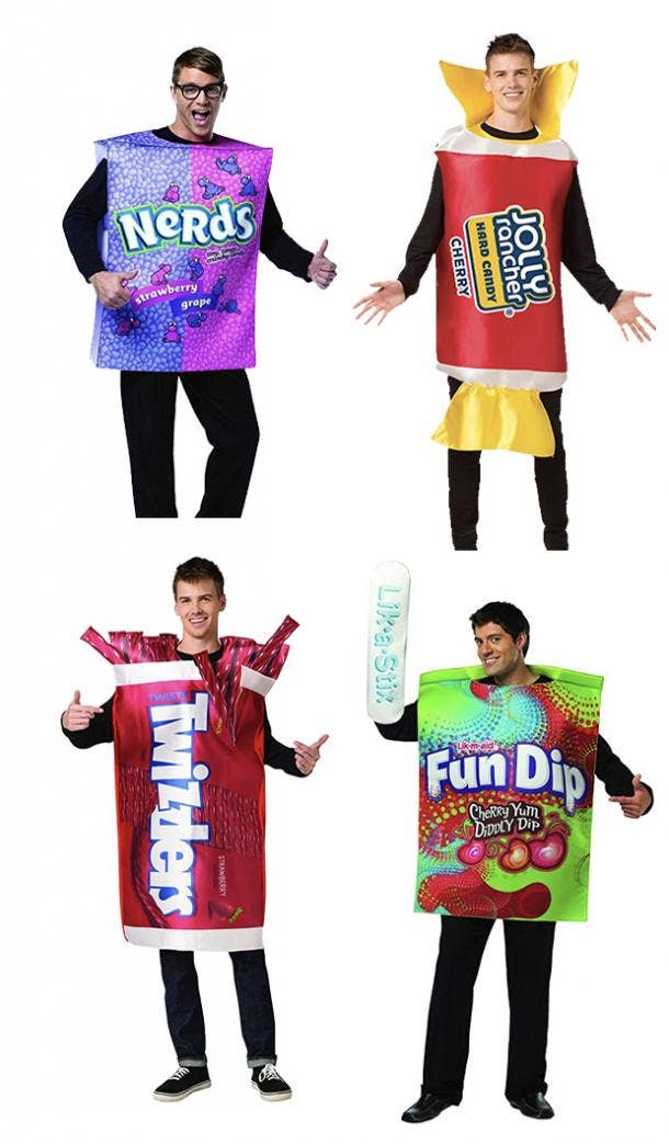 group halloween costumes candy