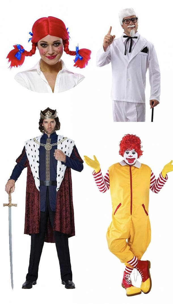group halloween costumes fast food mascots