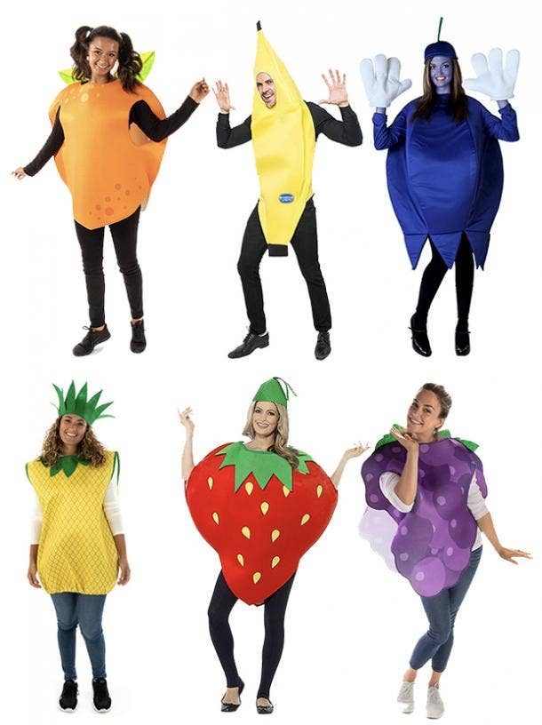 group halloween costumes fruits