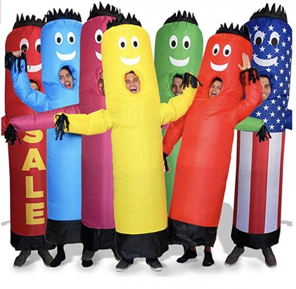 group halloween costumes inflatable tube man