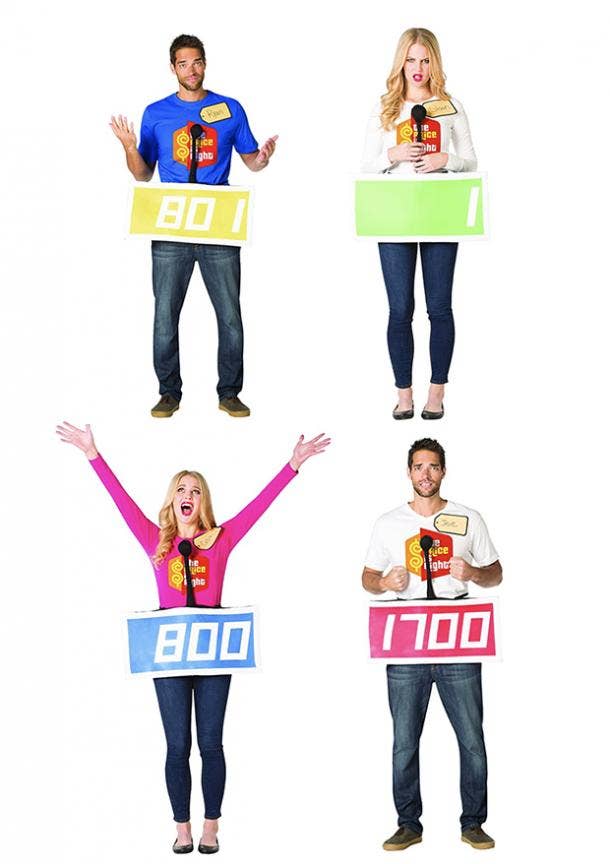 group halloween costumes price is right contestants