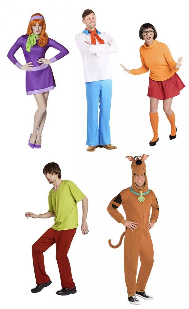 group halloween costumes scooby doo crew