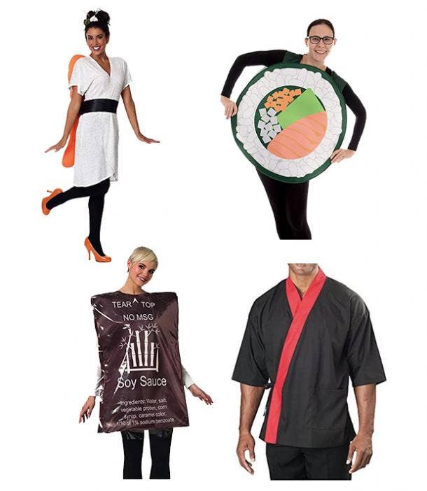group halloween costumes sushi