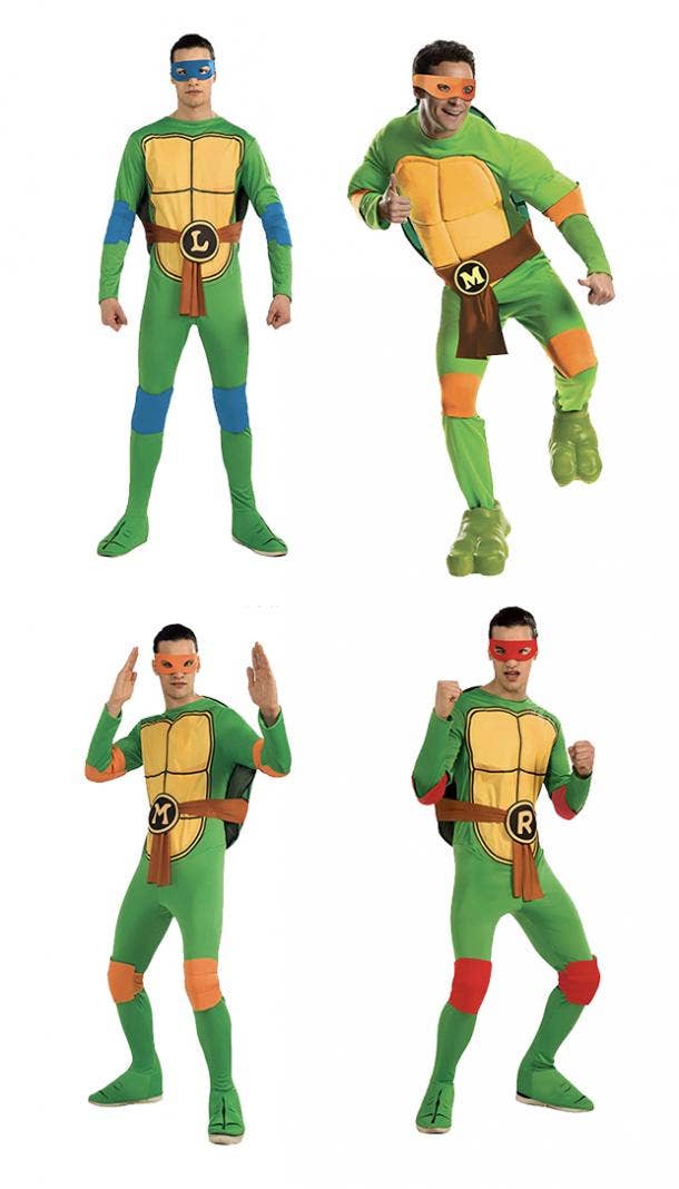 group halloween costumes teenage mutant ninja turtles