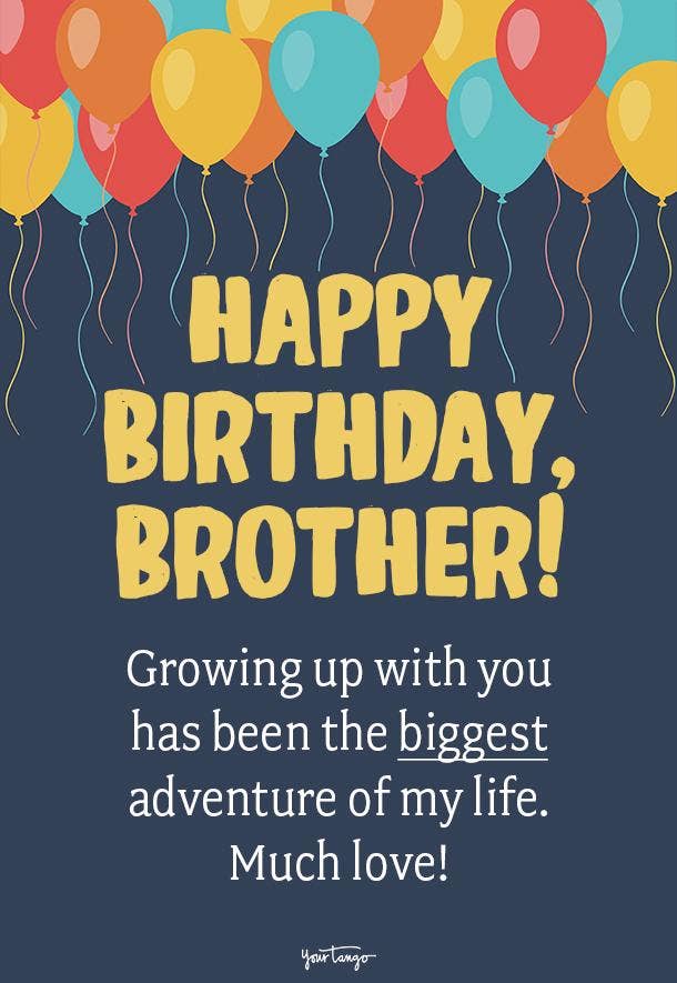 short birthday wishes for brother