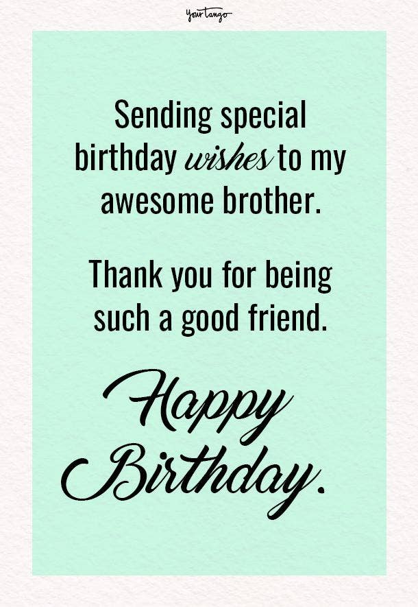 best birthday wishes for brother