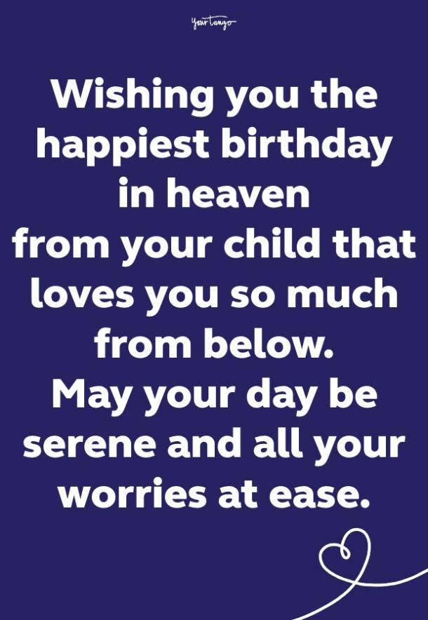 happy birthday in heaven quote