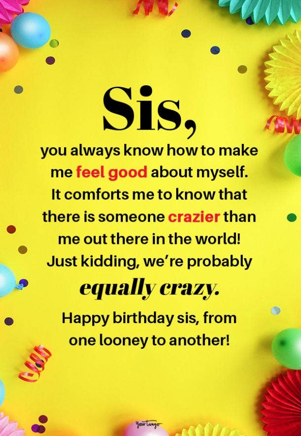 100 Best Happy Birthday Quotes & Wishes For Sisters | YourTango