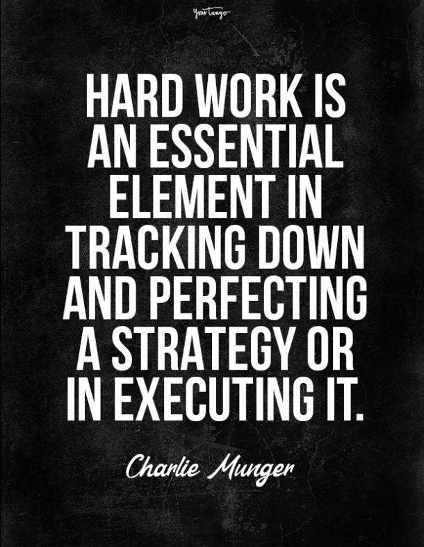 Charlie Munger Hard work quote