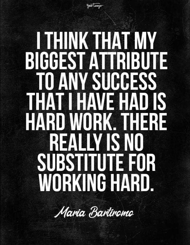 Maria Bartiromo hard work quote
