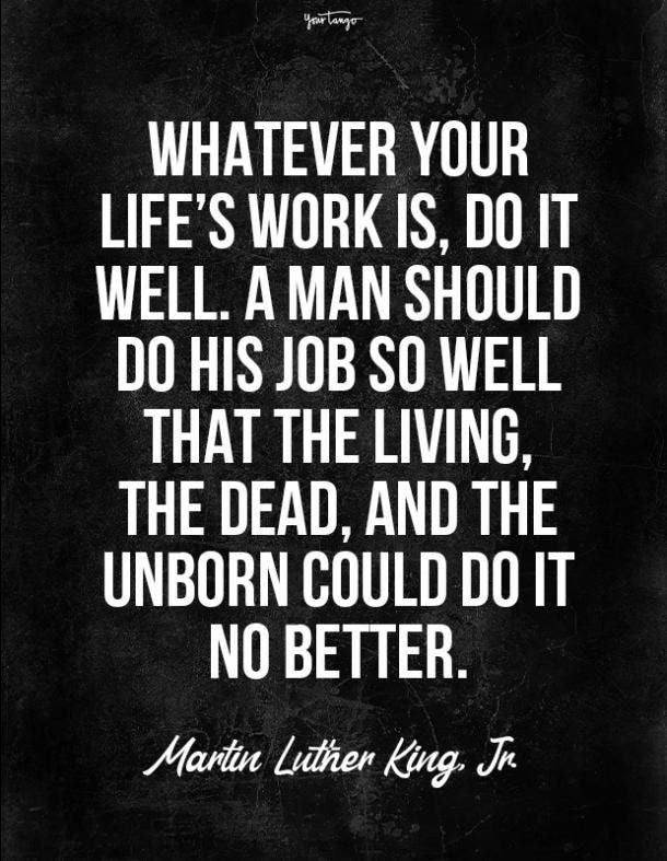 Martin Luther King, Jr. hard work quote