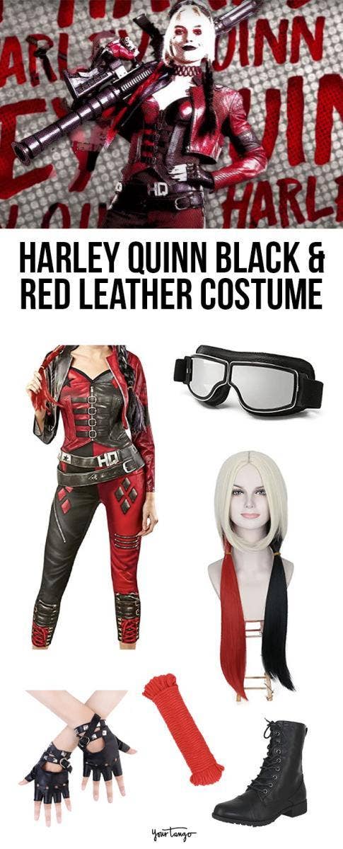 Harley Quinn's Classic Black and Red leather outfit in 'The Suicide Squad' (2016) Costume