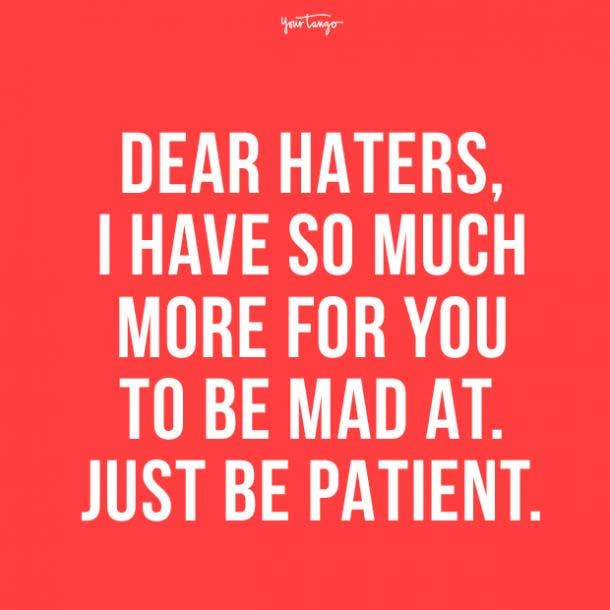 haters quotes 