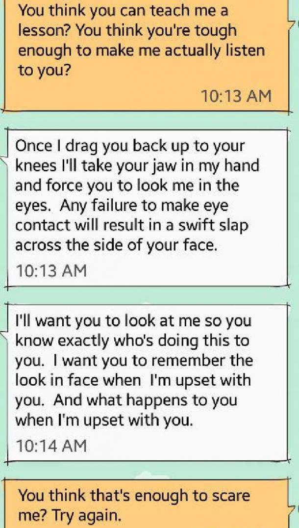 how to be a dominant over text punishment part 2