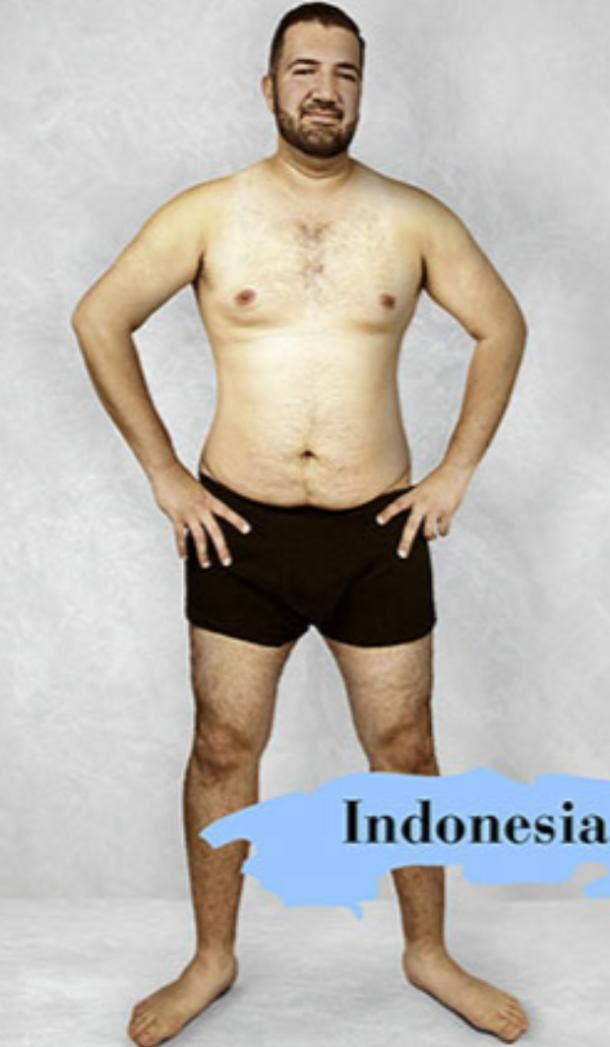 ideal male body type in Indonesia