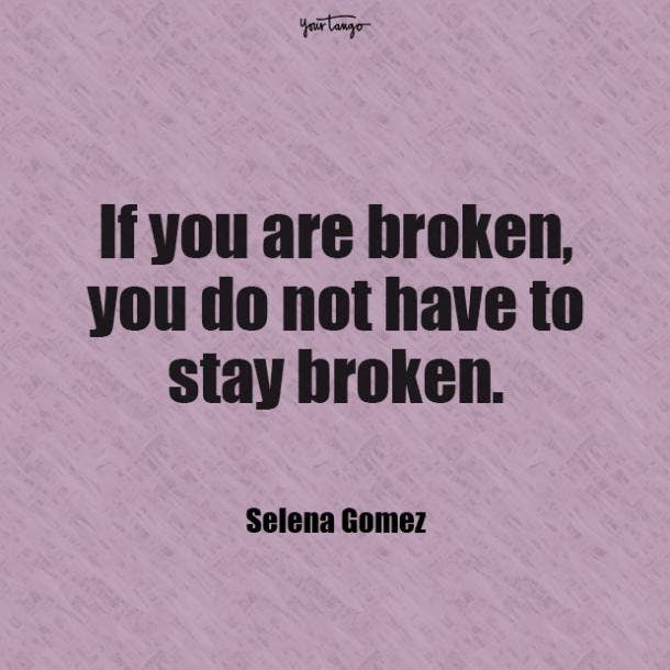 Selena Gomez mental health quote