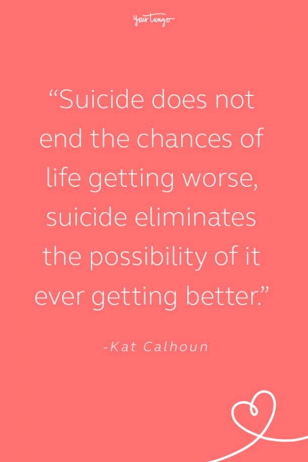 Kat Calhoun Suicide Prevention Quote